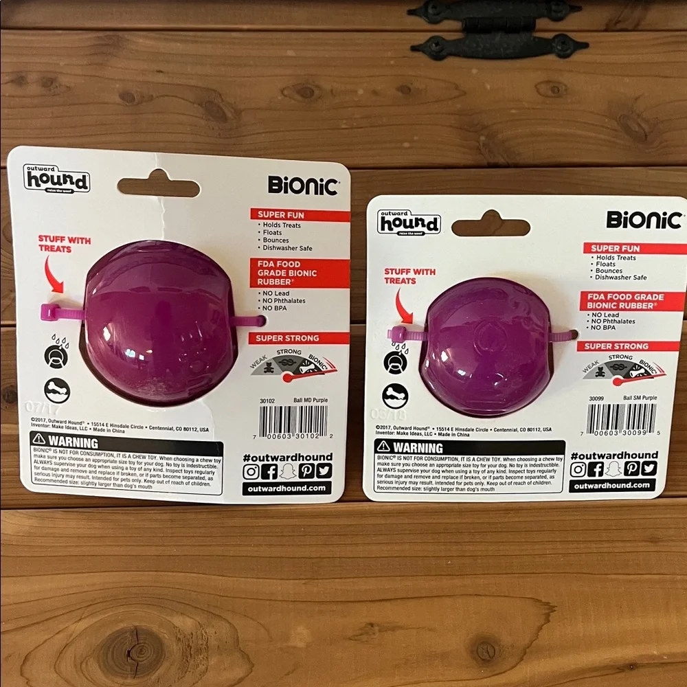 Bionic Balls set of two. Small and Medium size (one of each)